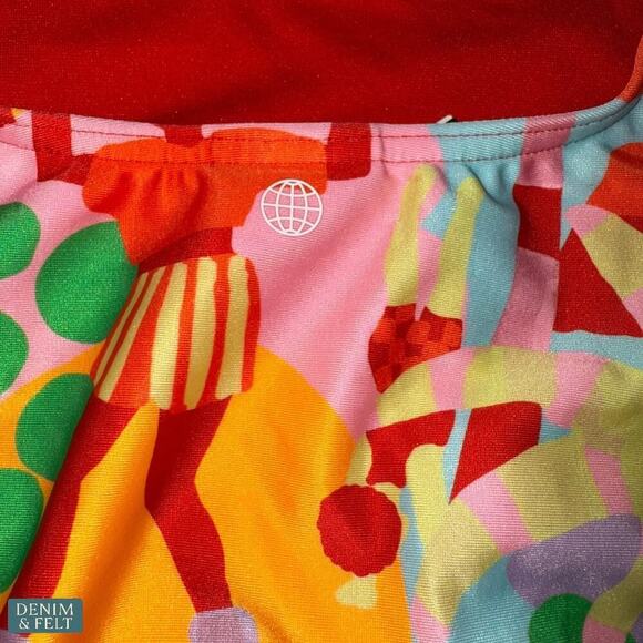 Adidas x FARM Rio One-Piece Swimsuit Pearl Citrine Multicolor Size 0 NEW/NWT!! - Picture 12 of 16